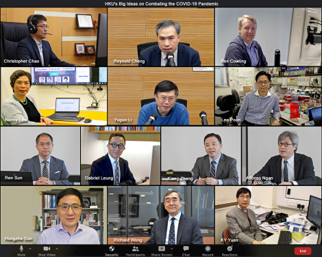 HKU organises Big Ideas virtual forum on Combatting the COVID-19 Pandemic